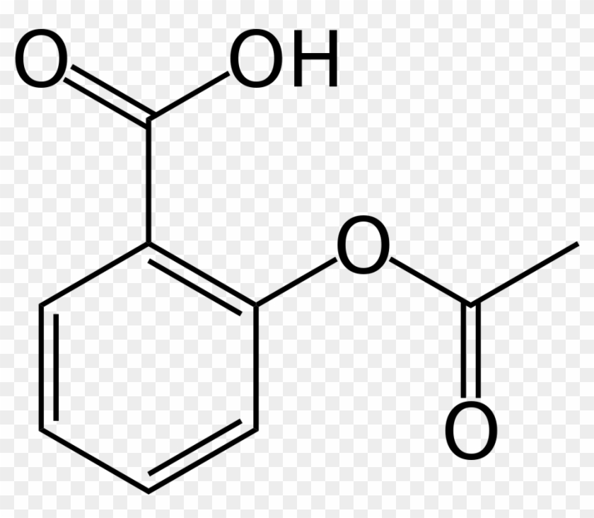 File - Aspirin-skeletal - Svg - Aspirin Structure #1688815