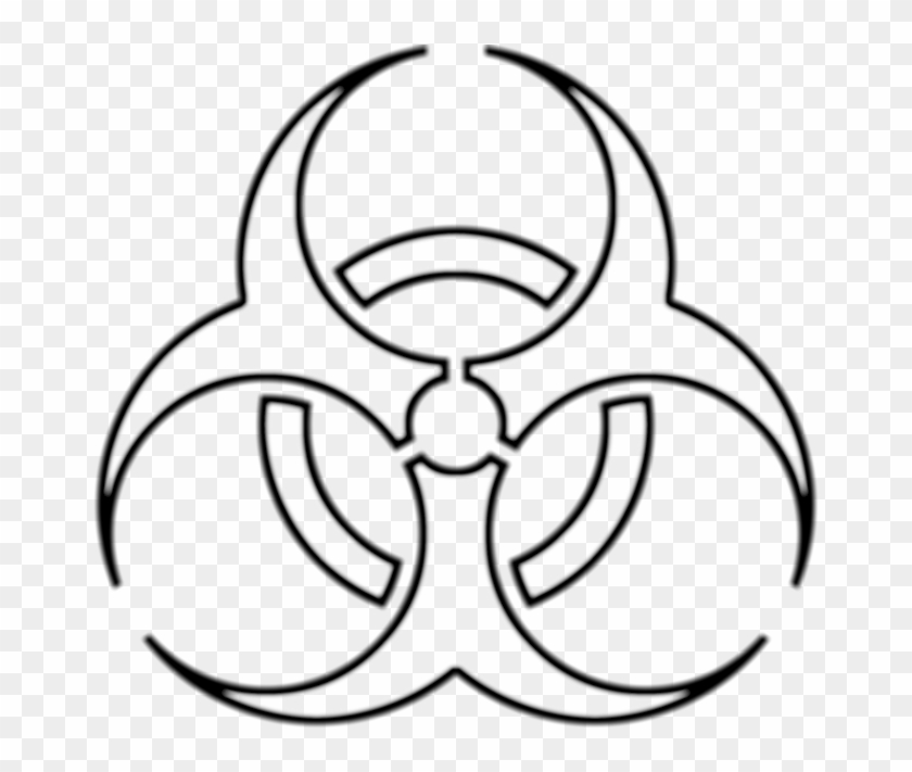 white biohazard clip art