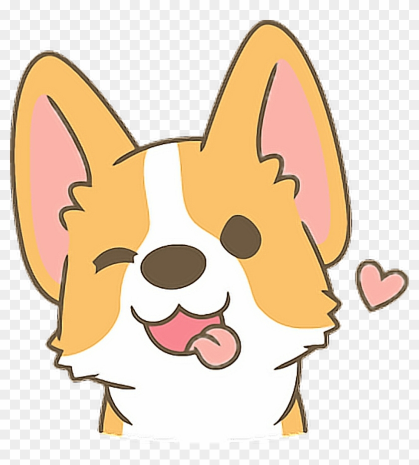 #cute #pup #kawaii #tumblr #interesting #art #heart - Cute Corgi Drawings #1689040