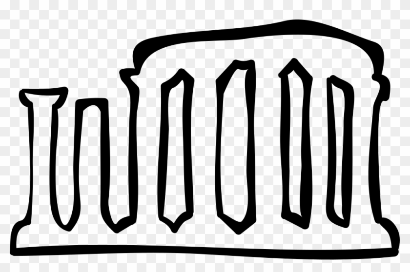 Columns Antique Ruins Hand Drawn Outline Comments - Columns Antique Ruins Hand Drawn Outline Comments #1689061