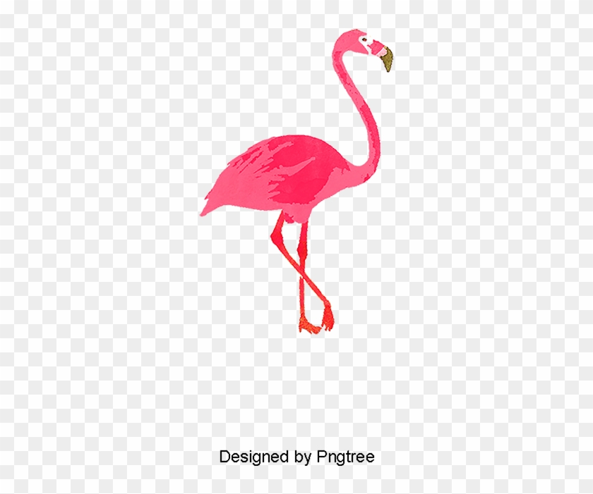 Single Flamingo, Bird, Flamingos, Red Png And Psd - Flamingo Png #1689123