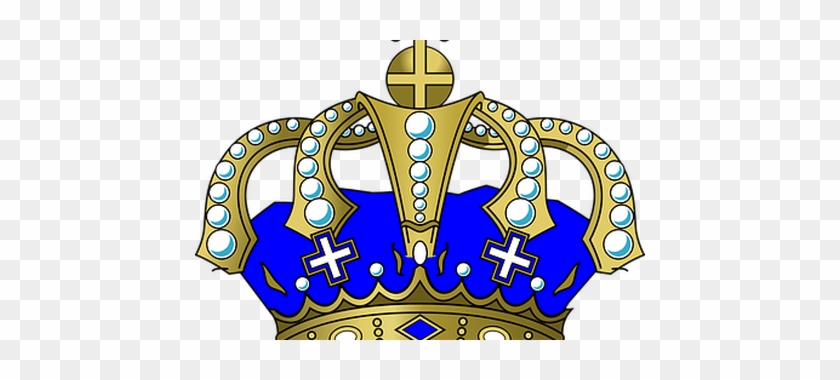 Golden Clipart Prince Crown - Blue And Gold King Throne #1689248