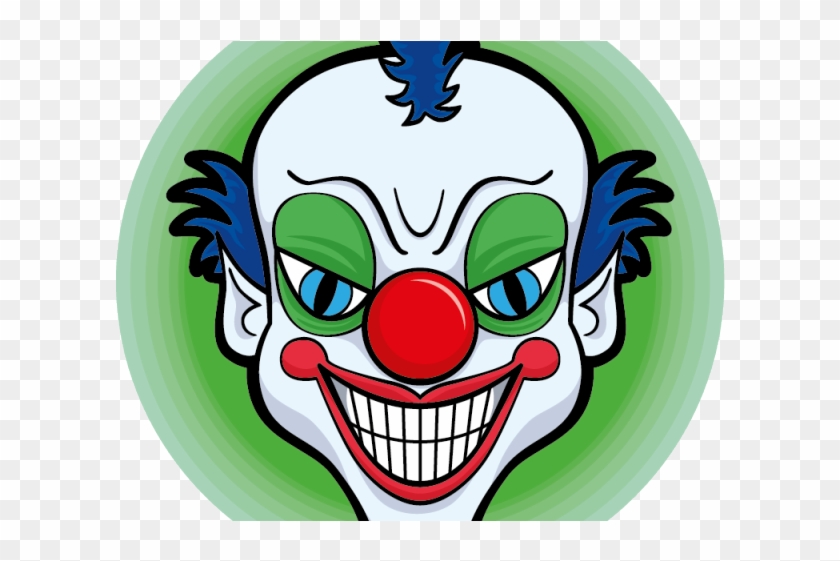 Clown Clipart Creepy - Evil Clown #1689393