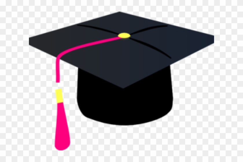 Graduation Clipart Pink - Graduation Cap With Purple Tassel #1689415