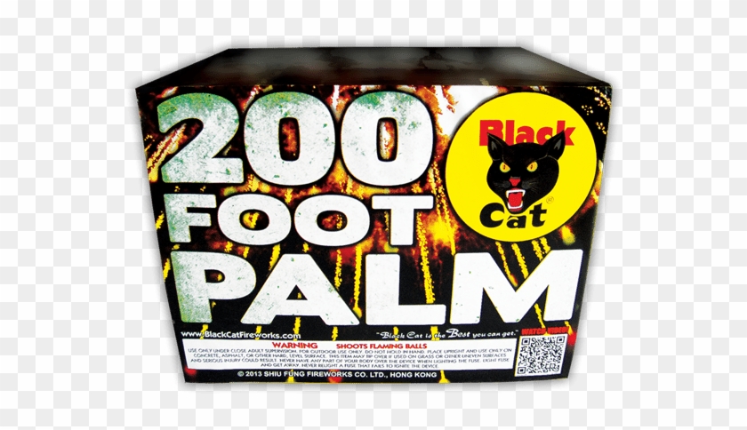 200 Foot Palm 15's Bc - Black Cat Fireworks #1689627