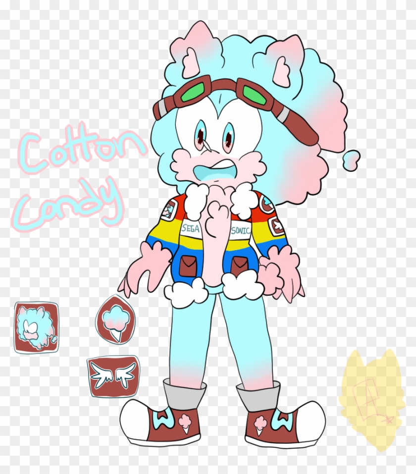 This Is The Personification Segasonic Cotton Candy - Cartoon #1689632