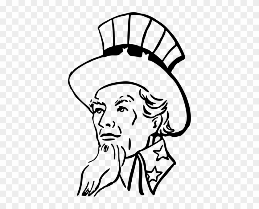 Uncle Sam Drawing Black And White Family Free Commercial - Uncle Sam Clip Art #1689666