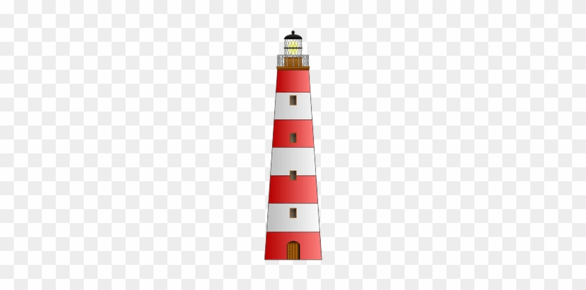 Red White Lighthouse Clipart - Lighthouse Clip Art #1689704