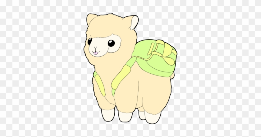 Drawn Alpaca Transparent - Cartoon #1689802