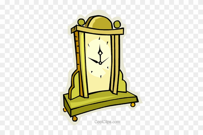Mantle Clock Vektor Clipart Bild - Mantle Clock Vektor Clipart Bild #1689970