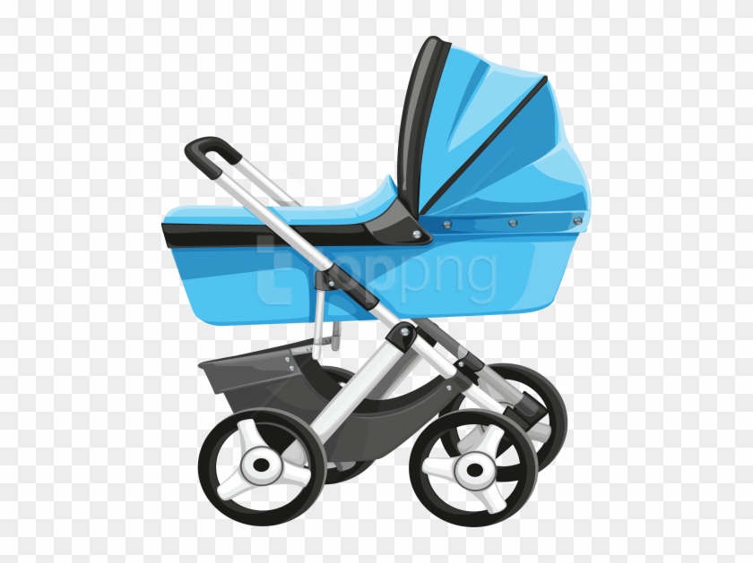 Free Png Download Blue Pram Baby Clipart Png Photo - Pram Png #1690111