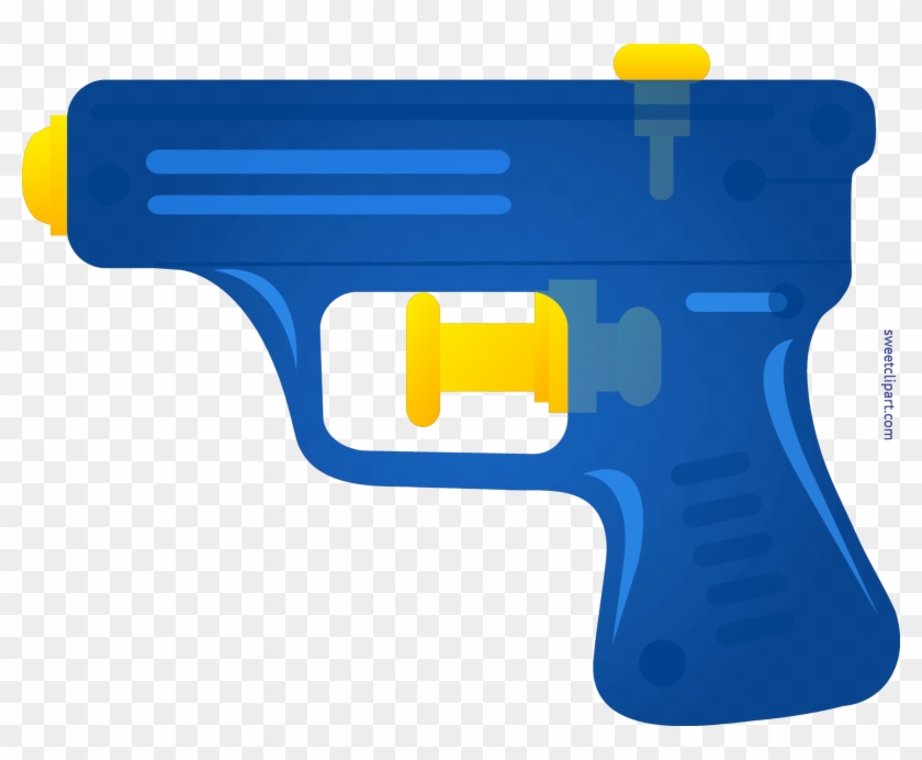 Squirt Gun Blue Clip Art - Handgun #1690120