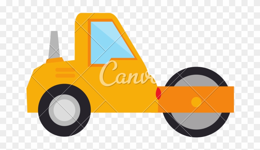 Steamroller Construction Truck - Illustration #1690255