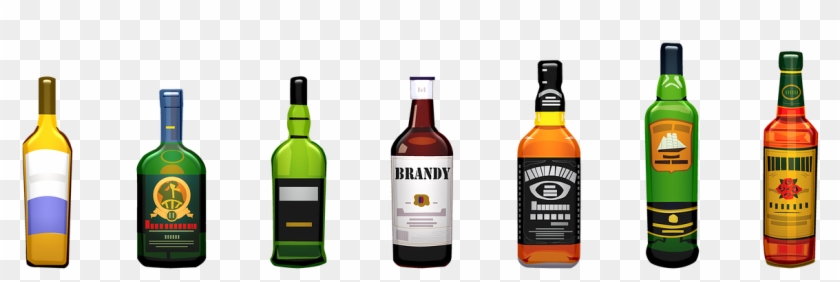 Alcohol, Bottles, Whiskey, Wine, Scotch - Bottles Of Alcohol Png #1690309
