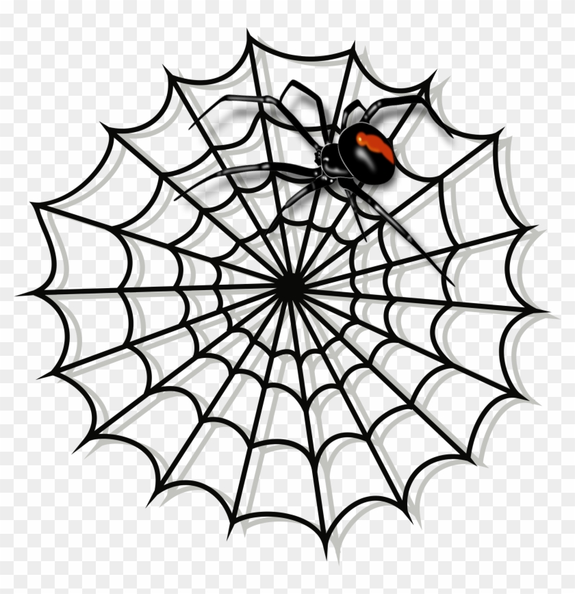 By Skinbus - Spider Web Clipart Black And White - Free Transparent PNG  Clipart Images Download