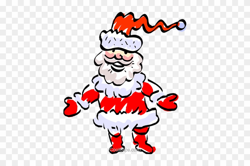Santa Clause Royalty Free Vector Clip Art Illustration - Cartoon #1690349