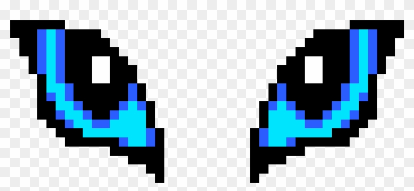 Blue Cat Eyes - Pixel Art Eye #1690461