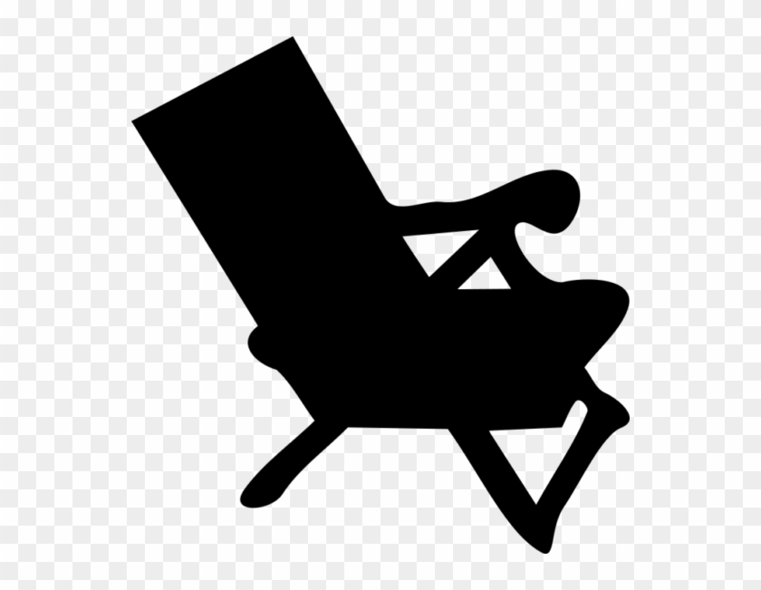 Beach Chair Silhouette - Beach Chair Silhouette Clip Art #1690575