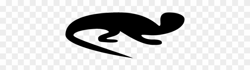 Lizard Facing Right Vector - Transparent Lizard Silhouette #1690643