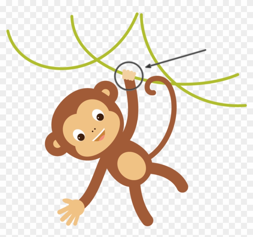 How To Create A Hanging Monkey Illustration Ⓒ - Complex Animal Adobe Illustrator #1690747