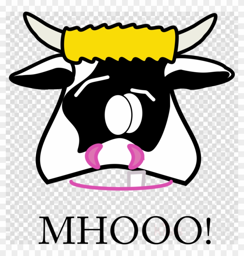 Lustige Verrückte Kuh Stier Auf Karte Clipart Beef - Cow Cartoon #1690763