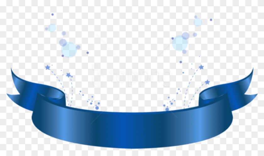 Free Png Download Blue Banner Decorative Element Clipart - Logo Banner Png #1690800
