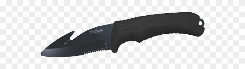 Tactical Black Knife Png Image - Serrated Blade #1690902