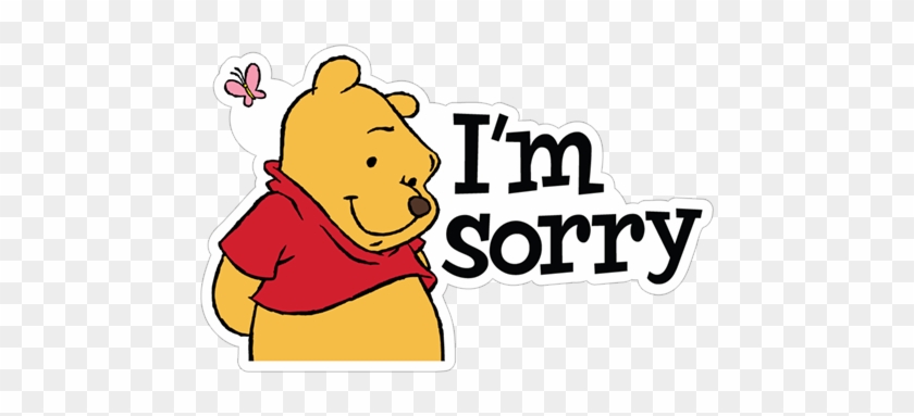 I'm Sorry - Pooh Sticker For Whatsapp #1691022