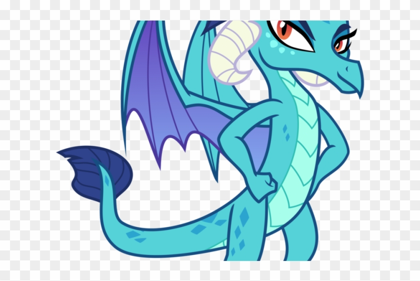 Mythical Clipart Magical Creature - Mlp Fim Female Dragon Tickle #1691030