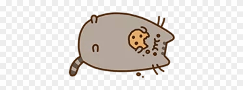 Pusheen Eating Cookie Transparent Png Stickpng - Pusheen Transparent Png #1691080