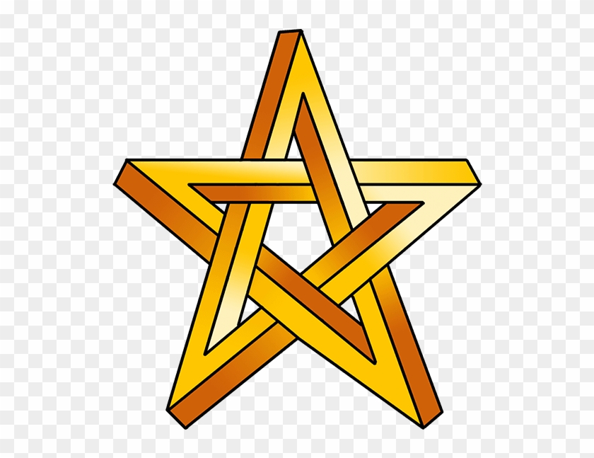 How To Draw Impossible Star , Png Download - Draw An Impossible Star Step #1691091