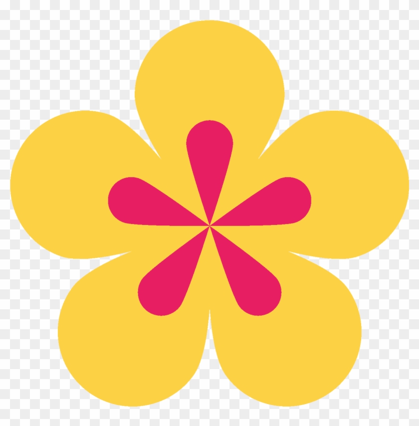 Shapes Clipart Yellow Flower - Asterisk Design #1691112