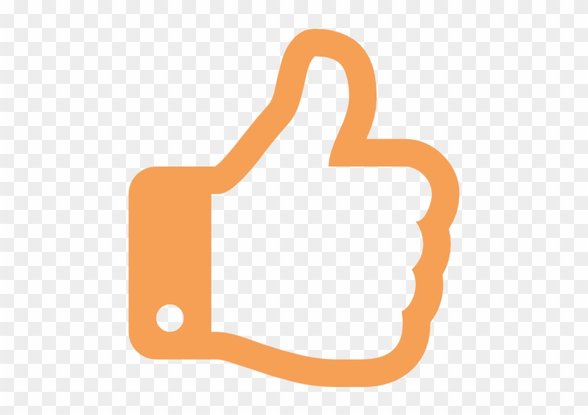 High Success Rate - Orange Thumbs Up Png #1691121