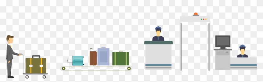 Airport Security Control - Airport Security Clipart Png #1691127