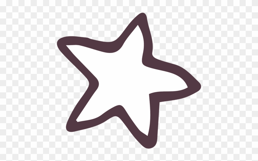 Drawn Crown Transparent Hand - Star Hand Draw Png #1691169
