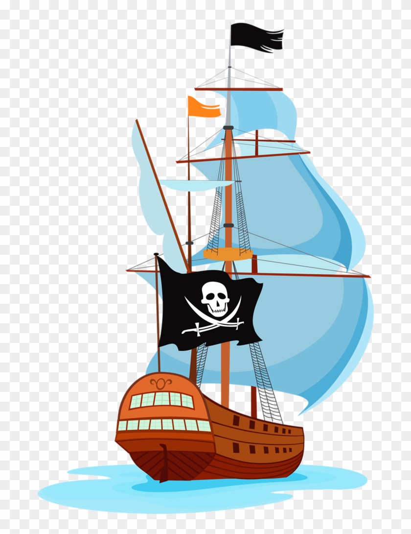 Pirata Pirate Clip Art, Pirate Face, Sea Pirates, Pirate - Kapal Bajak Laut Vektor #1691372