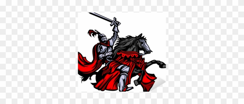Sword Knight On Horse Logo #1691388