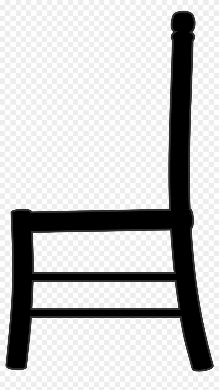 Great Open With Chaise En Transparent - Chair Clipart Black #1691449