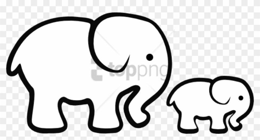 Free Png Download Elephant Png Images Background Png - Baby Shower Elephant Clip Art Black And White #1691721