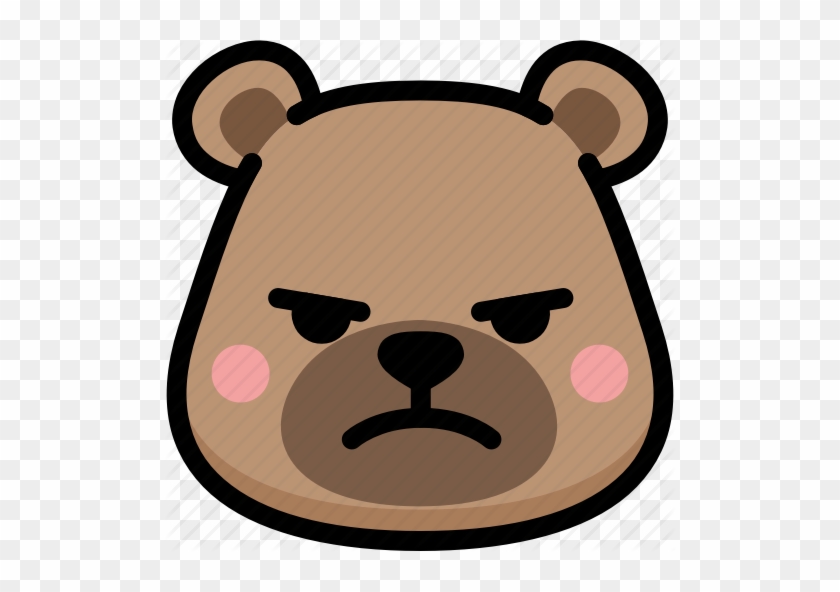 Bear Clipart Mad Bear - Bear Smile Emoji #1691896