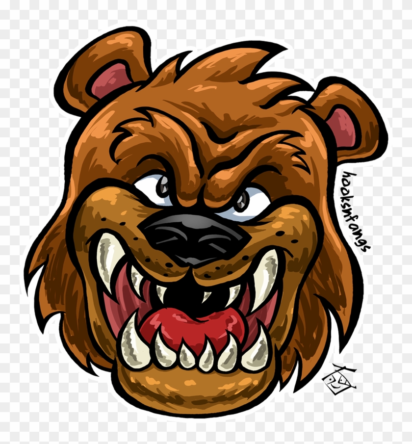 Bear Face By Hooksnfangs Commission - Cartoon #1691903