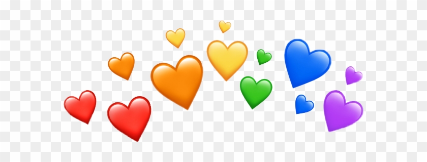 Crown Heartcrown Emojicrownstickerremix Asthetic Iphoneemoji - Heart #1692191