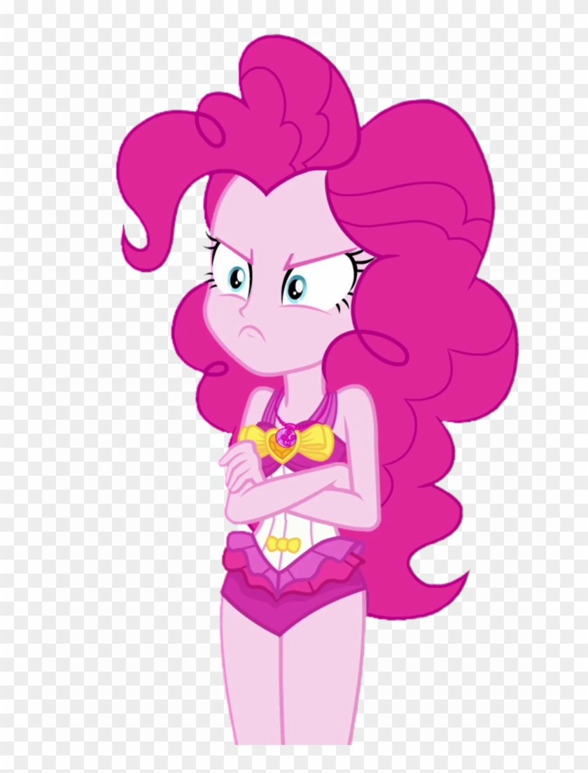 Angry, Background Removed, Beach, > - Pinkie Pie Swimsuit Vector #1692231