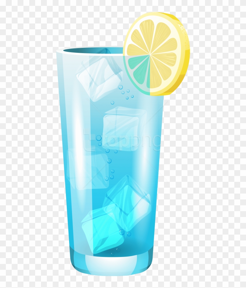 Free Png Download Transparent Blue Cocktail Clipart - Blue Lemonade Drawing #1692280
