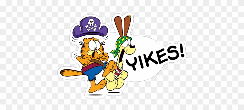 Viber Sticker «garfield Scared Silly » - Scared Garfield #1692292