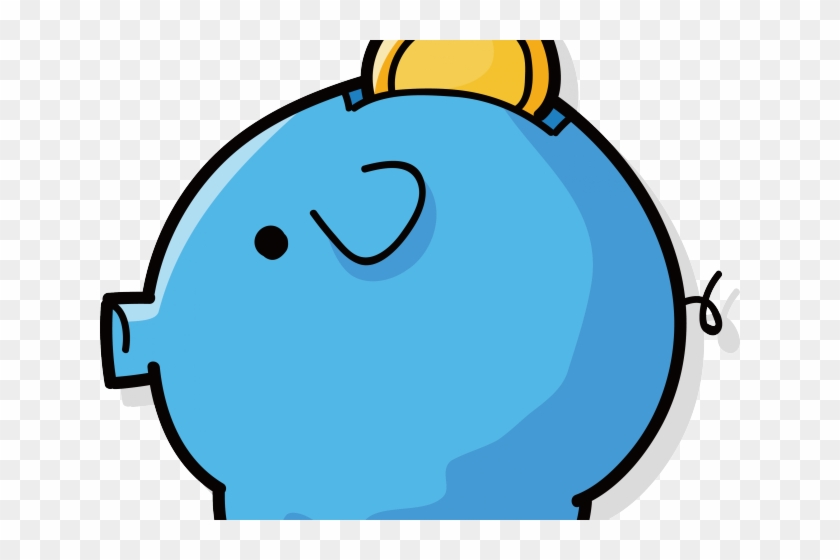 Blueberry Clipart Blue Object - Piggy Bank #1692382