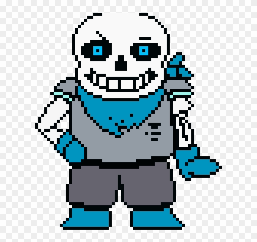 Underswap Blueberry Pixel Art , Png Download - Undertale Sans Pixel Art,  Transparent Png , Transparent Png Image - PNGitem