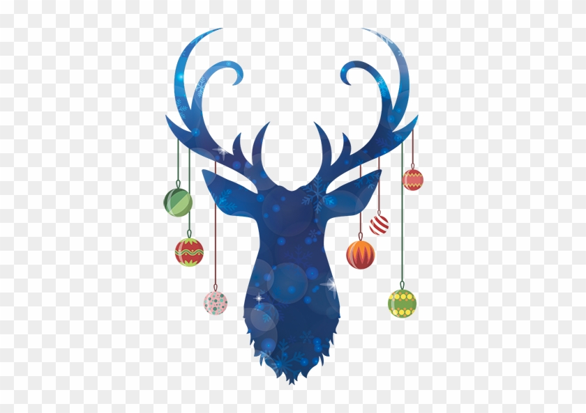 Ciervo Navidad Download Multicolora De Los Ciervos - Silhuetas De Desenhos Animados #1692498