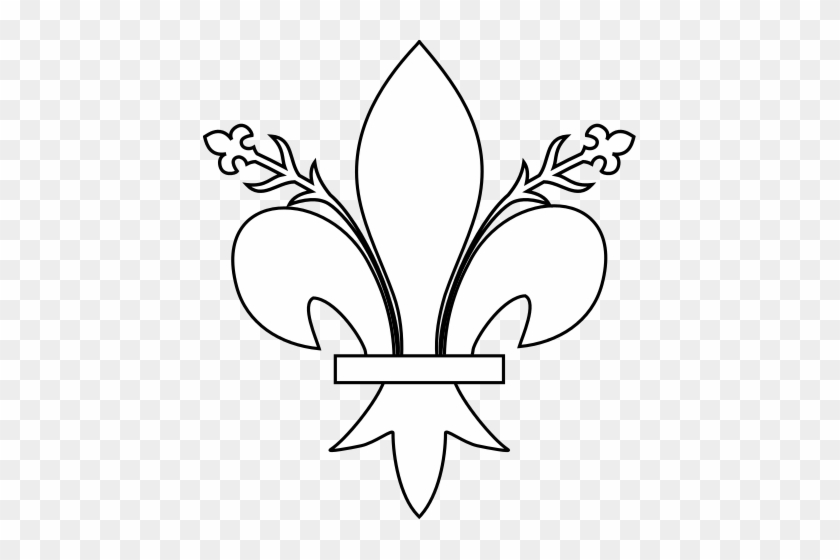 Meuble Héraldique Fleur De Lys Florencée Svg Wikipedia - Flor De Lis Para Colorir #1692549
