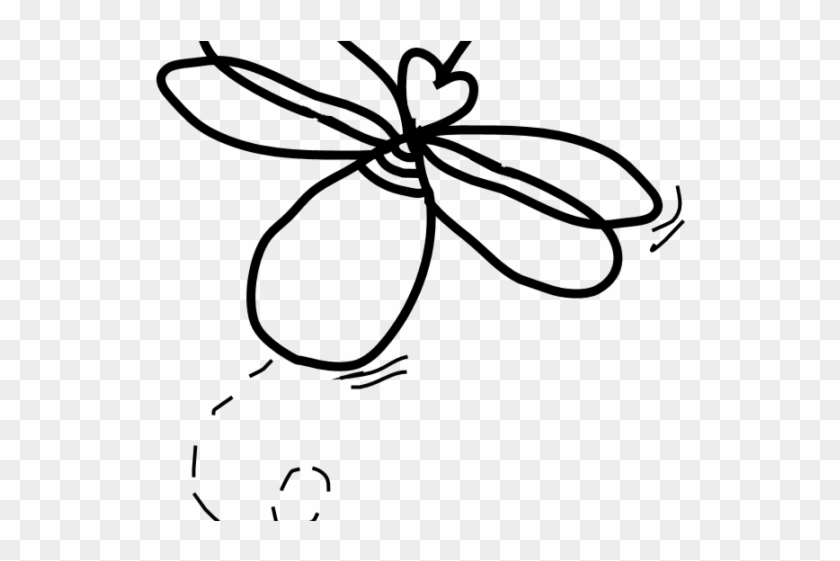 Firefly Clipart Sketch - Firefly Clipart Black And White #1692724